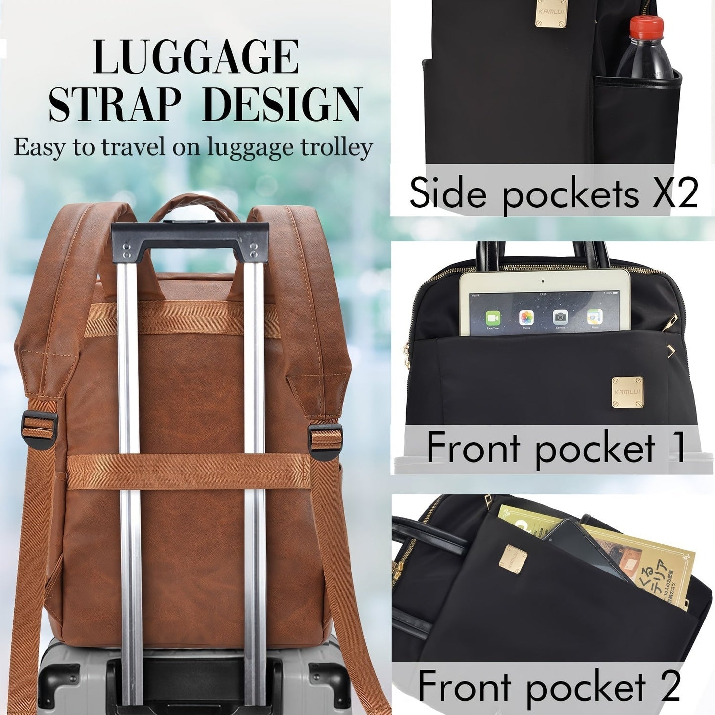 Slim Travel Backpack for Women